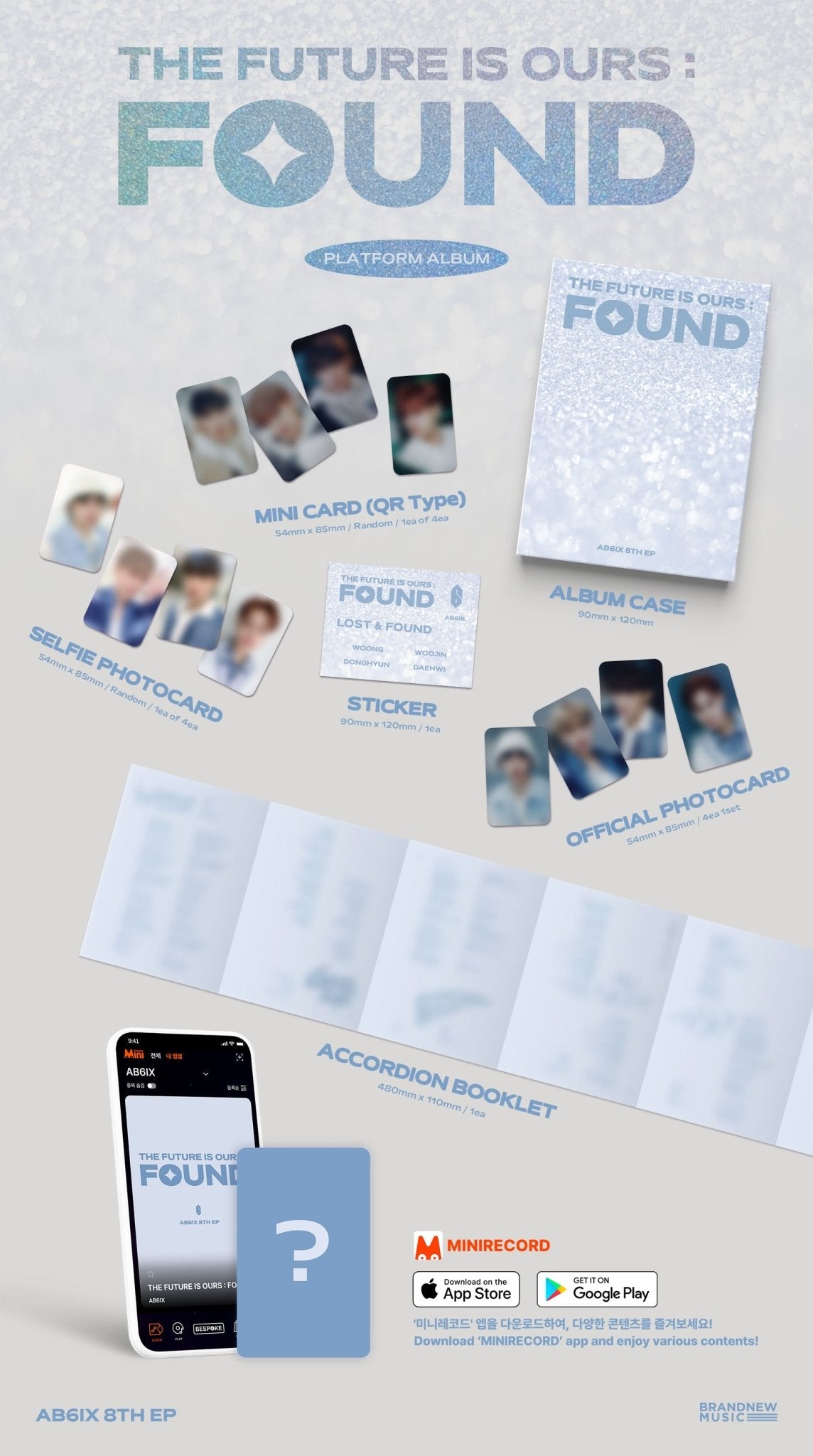 AB6IX 8th EP Album THE FUTURE IS OURS : FOUND (Platform Version) – album ( / / ) | HobiEgo