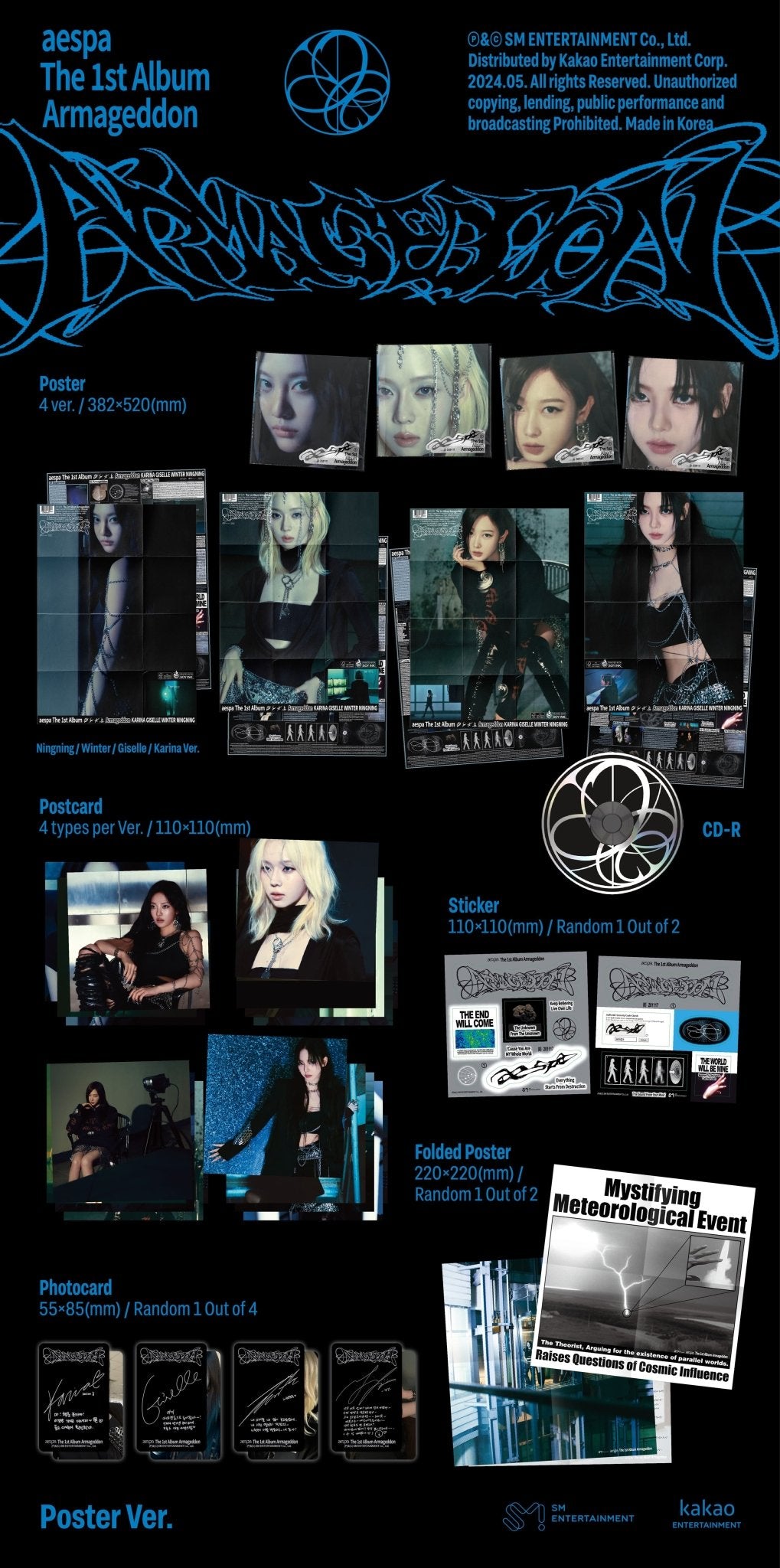 AESPA 1st Full Album Armageddon (Poster Version) – album (Karina / / ) | HobiEgo