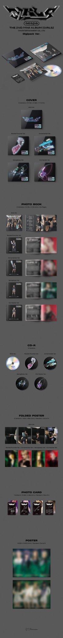 AESPA 2nd Mini Album Girls (Digipack Version) – album (Girls / / ) | HobiEgo