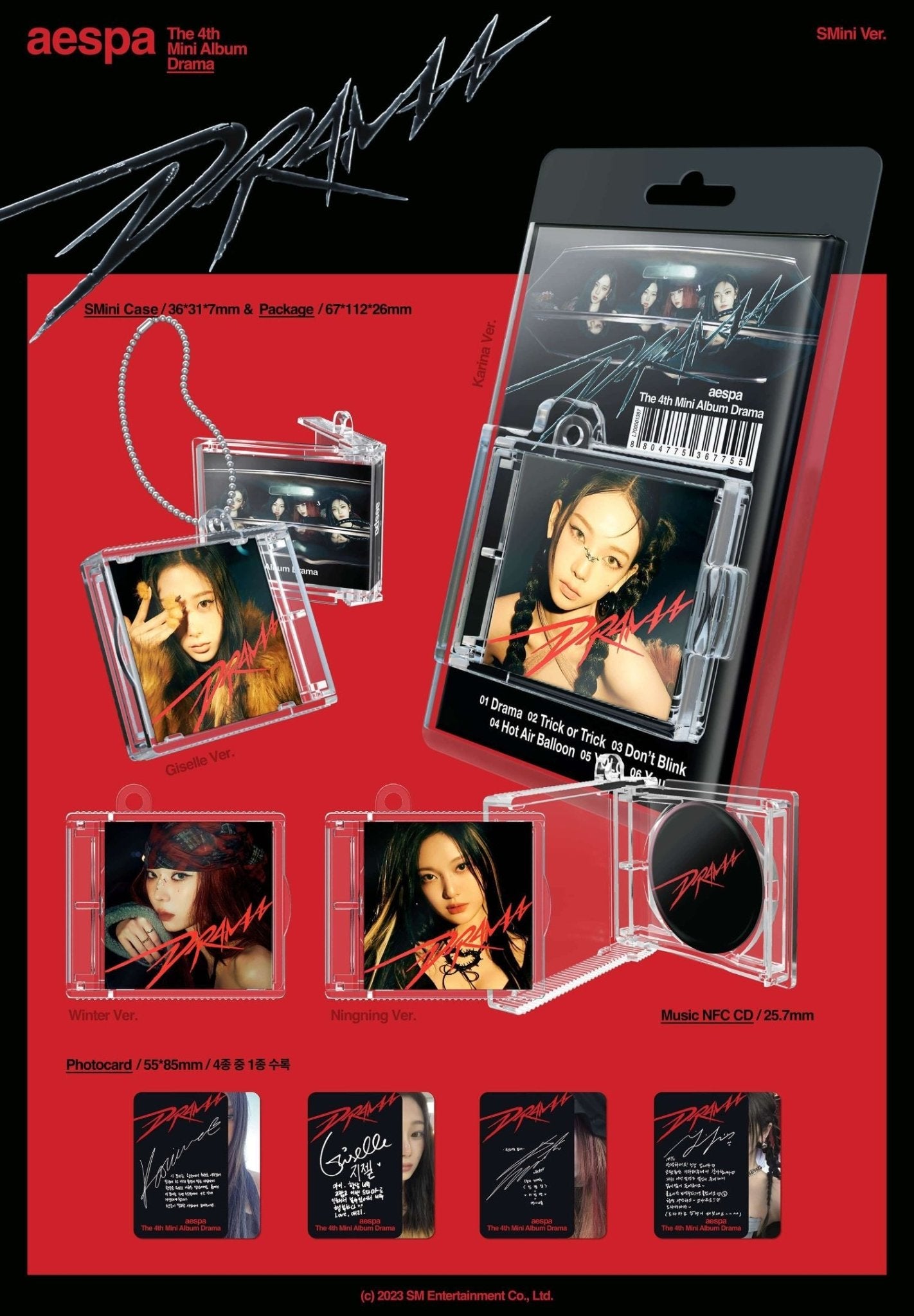 AESPA 4th Mini Album Drama (SMini Version) – album (Karina / / ) | HobiEgo