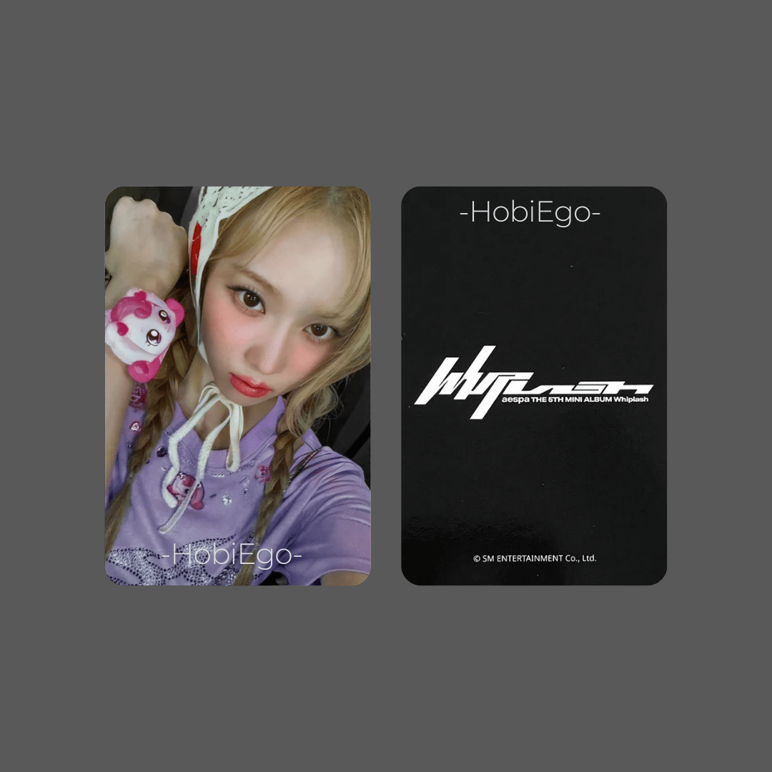 AESPA 5th Mini Album Whiplash APPLE MUSIC Photocards – Photocards (Winter / / ) | HobiEgo