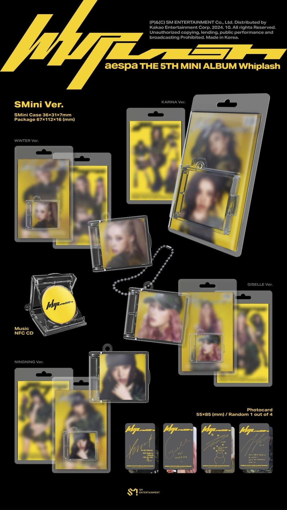 AESPA 5th Mini Album Whiplash (SMini Version) – album (Karina / / ) | HobiEgo