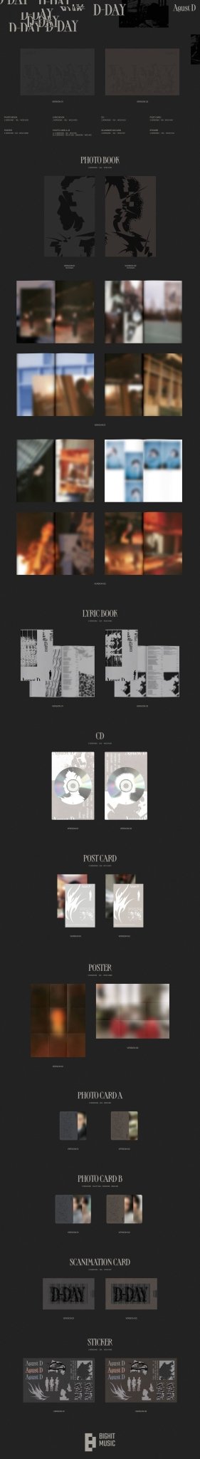 Agust D D - DAY (Standard Version) – album (01 (BLACK) / / ) | HobiEgo