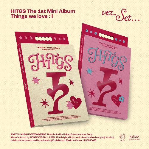 PRE-ORDER HITGS 1st Mini Album Things we love : I