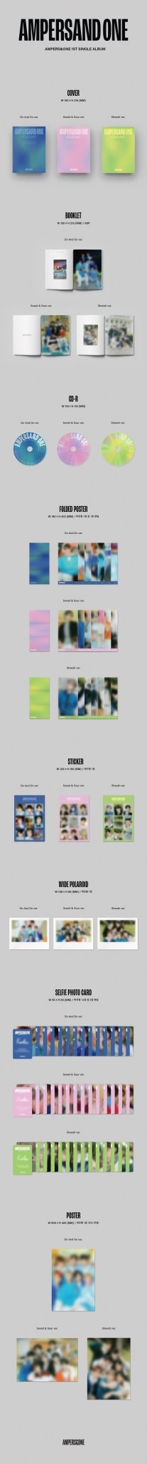AMPERS&ONE 1st Single AMPERSAND ONE – album (On And On (BLUE) / / ) | HobiEgo