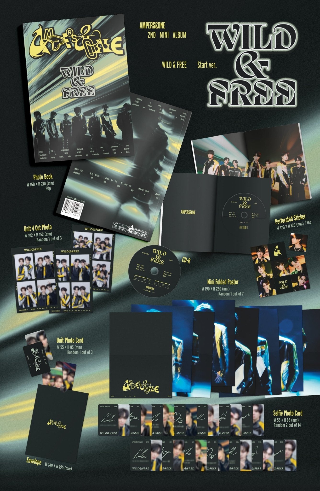 AMPERS&ONE 2nd Mini Album WILD & FREE (Start Version) – album ( / / ) | HobiEgo