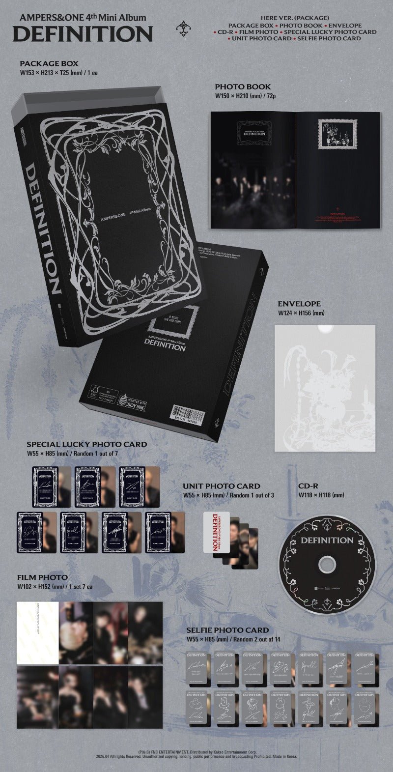 AMPERS&ONE 4th Mini Album DEFINITION (HERE Version) – album 8804775467868 ( / / ) | HobiEgo K - pop Shop