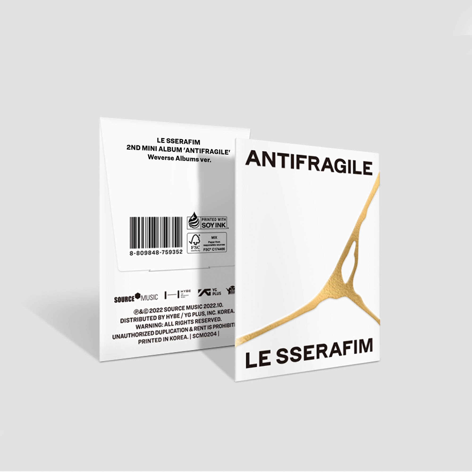 LE SSERAFIM 2nd Mini Album ANTIFRAGILE (Weverse Albums Ver)