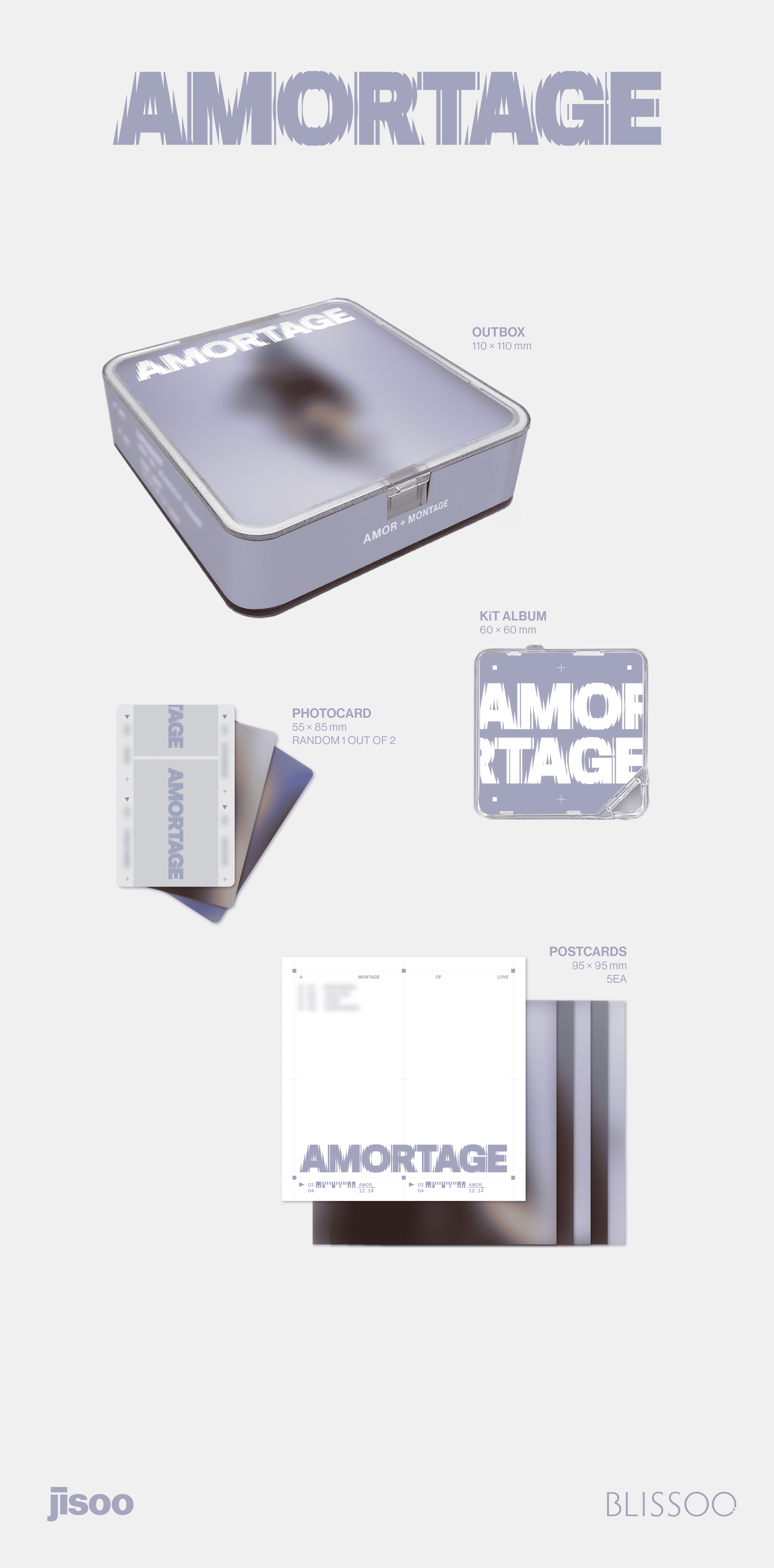 PRE-ORDER JISOO Mini Album AMORTAGE (APP Version)