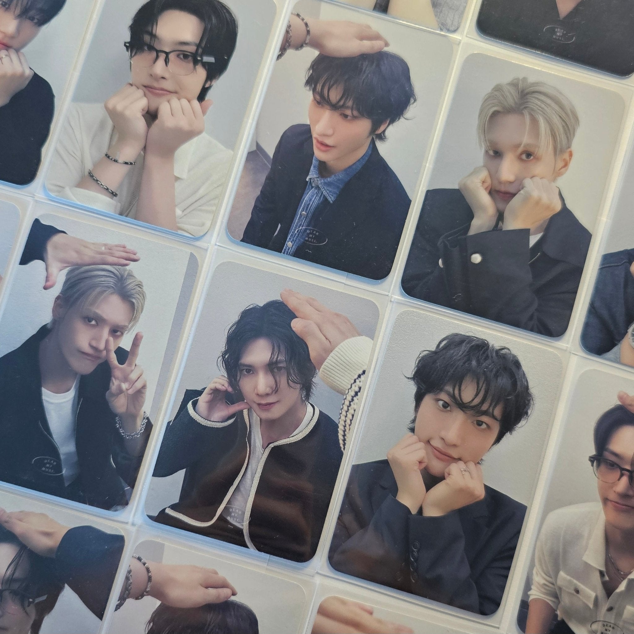 ATEEZ 12th Mini Album GOLDEN HOUR : Part.3 DEAR MY MUSE Double Sided Photocards – photocard (Seonghwa / / ) | HobiEgo