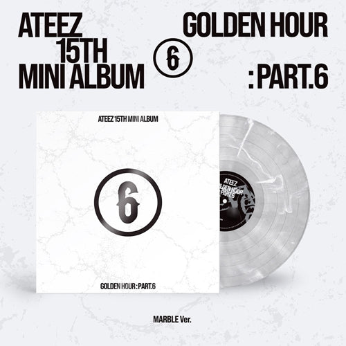 PRE-ORDER ATEEZ 15TH MINI ALBUM GOLDEN HOUR : Part.6 Marble Version