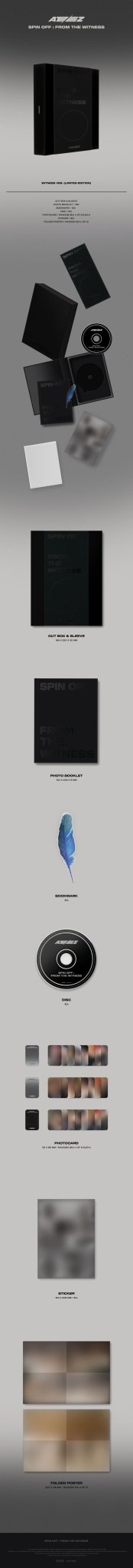 ATEEZ 1st Single SPIN OFF : FROM THE WITNESS (WITNESS Version) (limited edition) – album ( / / ) | HobiEgo