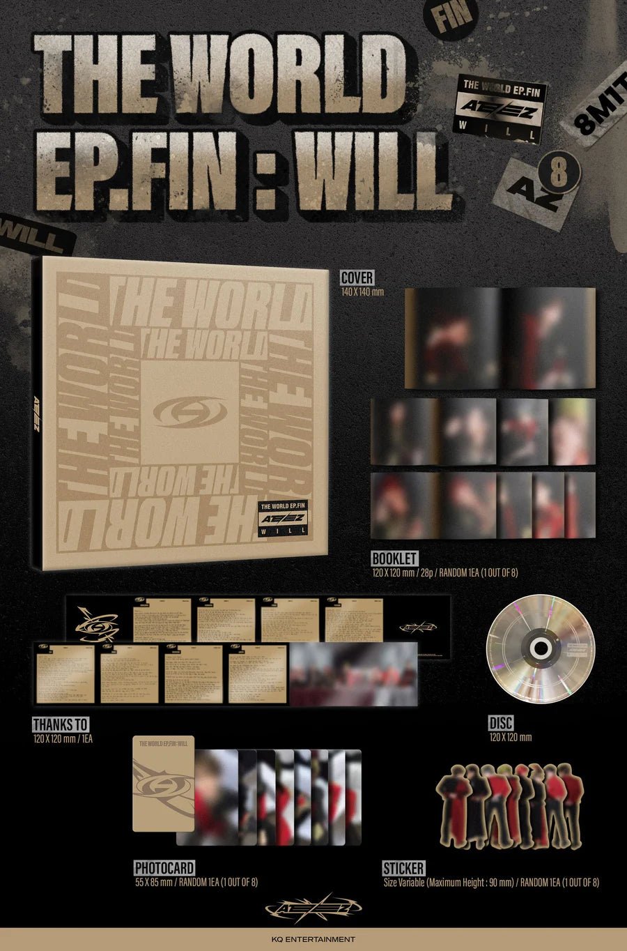 ATEEZ 2nd Album THE WORLD EP.FIN : WILL (Digipack Version) – album ( / / ) | HobiEgo
