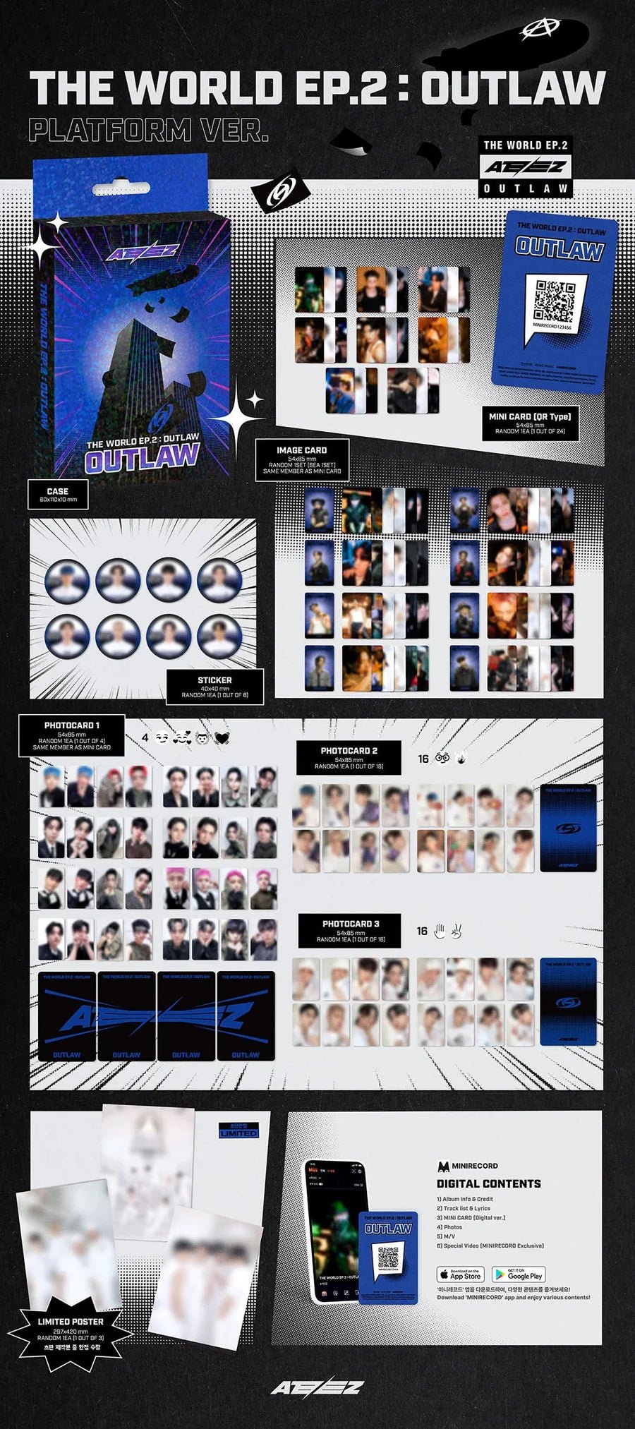 ATEEZ 9th Mini Album THE WORLD EP.2 : OUTLAW (PLATFORM Version) – album ( / / ) | HobiEgo