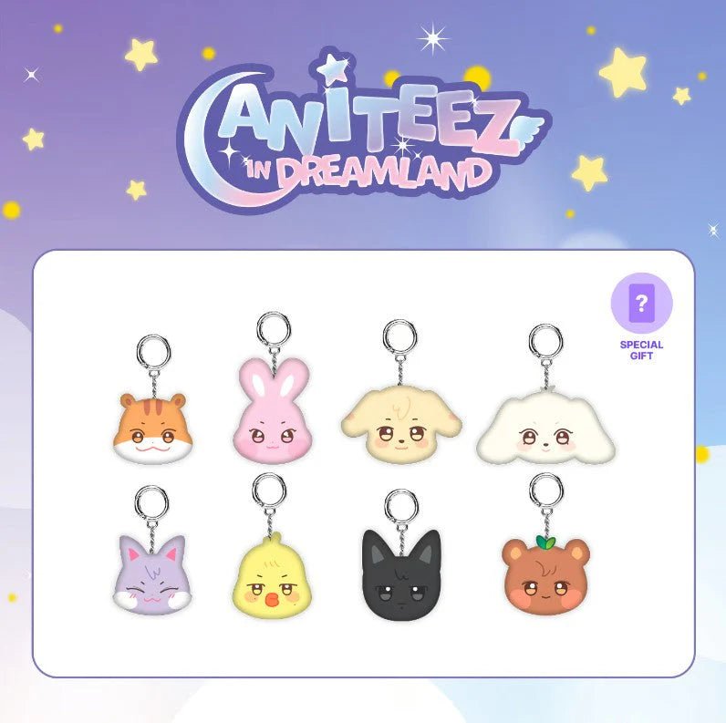 ATEEZ ANITEEZ In The Dreamland Mini Face Keyring – Keyring (JJOONGRAMI - Hongjoong / / ) | HobiEgo