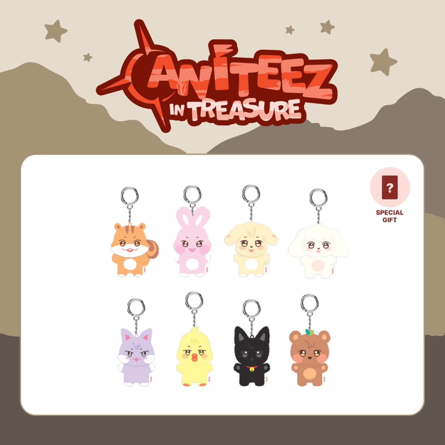 ATEEZ ANITEEZ IN TREASURE Mini Plush – Plush (Hongjoong / / ) | HobiEgo