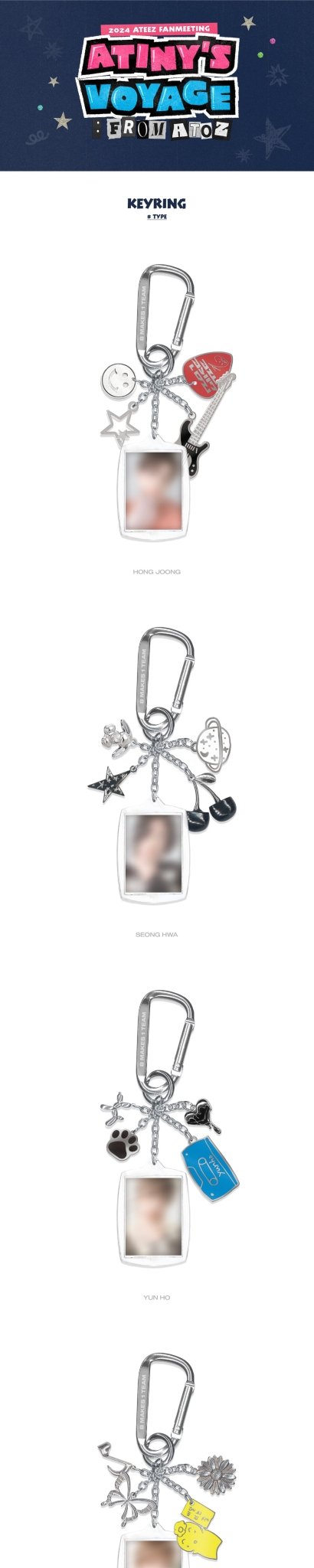 ATEEZ Fanmeeting ATINY’S VOYAGE : FROM A TO Z Keyring – Keyring (Hongjoong / / ) | HobiEgo