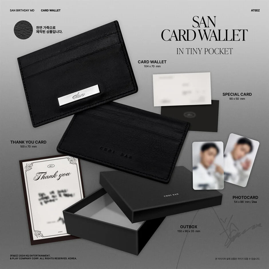 ATEEZ SAN SAN Card Wallet : In Tiny Pocket – Merchandise ( / / ) | HobiEgo