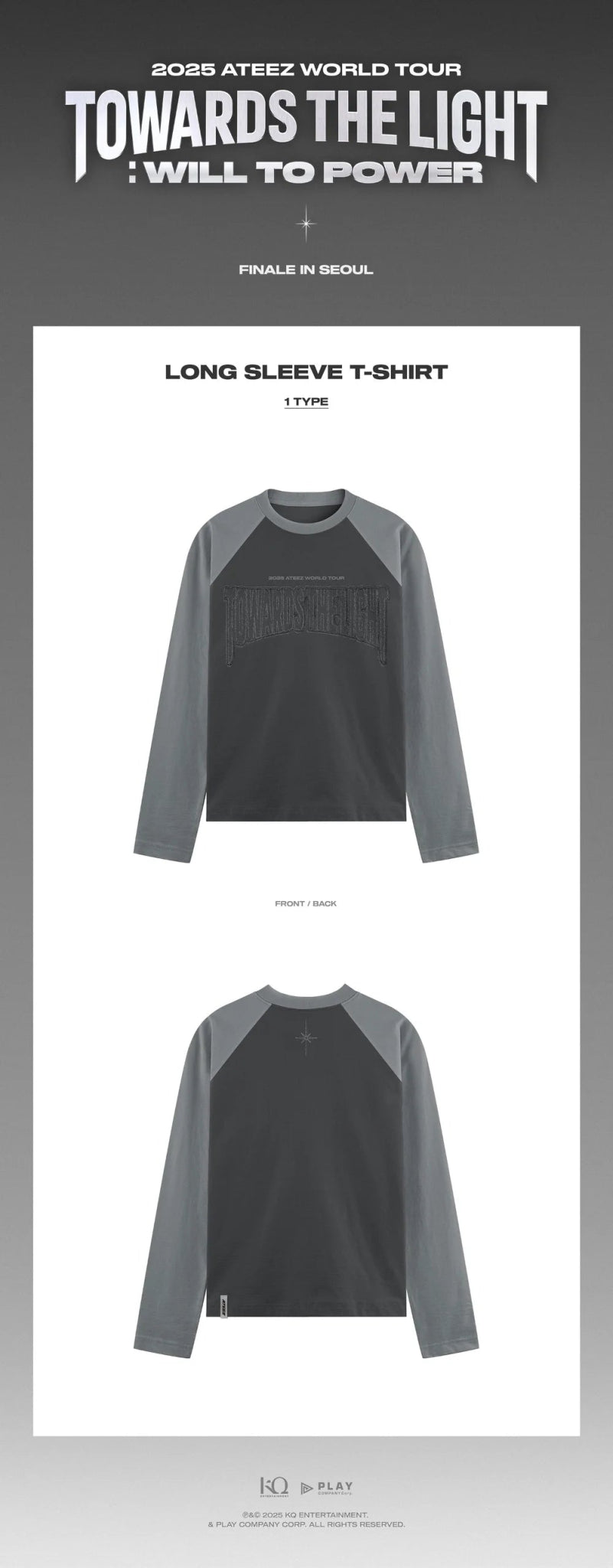ATEEZ TOWARDS THE LIGHT : WILL TO POWER Finale In Seoul Long Sleeve T-Shirt – Clothing ( / / ) | HobiEgo