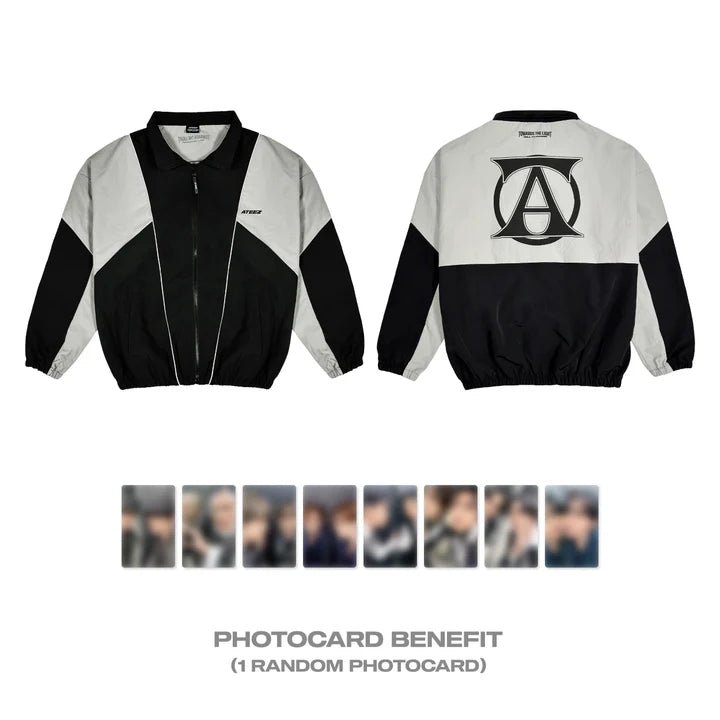 ATEEZ TOWARDS THE LIGHT : WILL TO POWER World Tour Pop - Up Store in Europe Wind Breaker Jacket – Clothing (M / / ) | HobiEgo