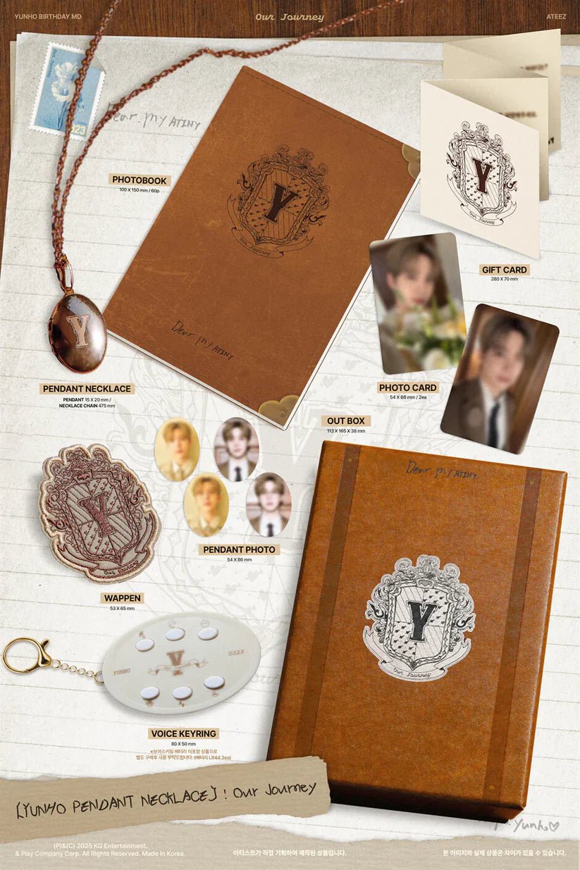 ATEEZ YUNHO Our Journey 2025 Birthday MD Pendant Necklace – Jewellery ( / / ) | HobiEgo