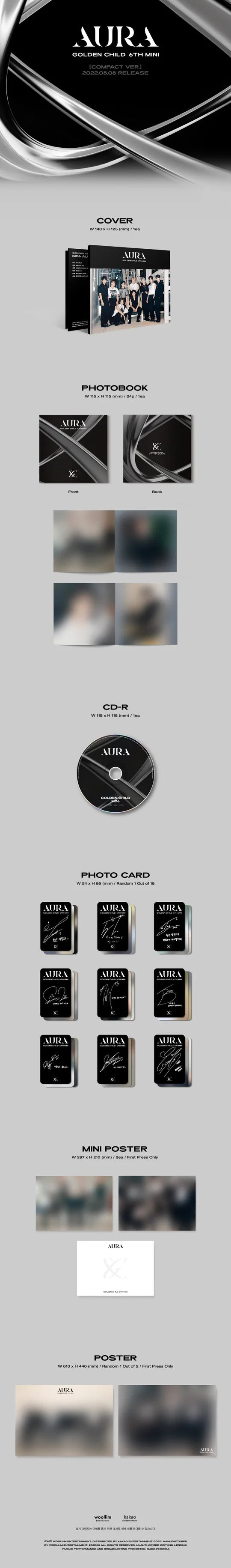 Golden Child 6th Mini Album AURA (Compact Version)