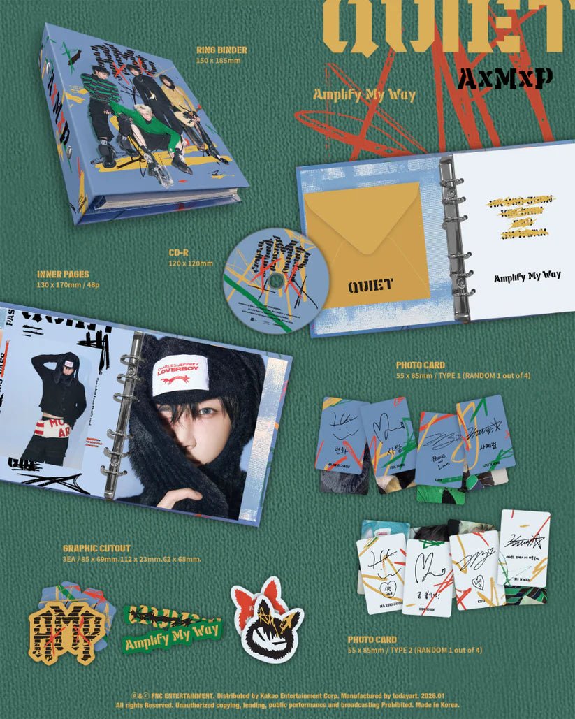 AxMxP 1st Mini Album Amplify My Way (Binder Versions) – album  (Quiet / / ) | HobiEgo K - pop Shop