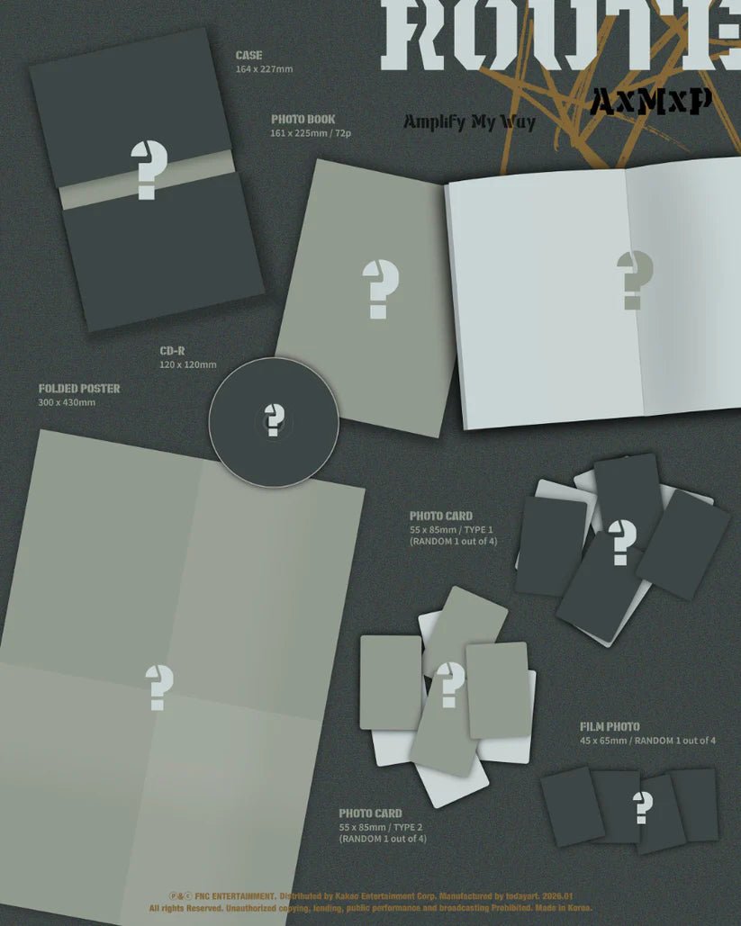 AxMxP 1st Mini Album Amplify My Way (ROUTE Version) – album  ( / / ) | HobiEgo K - pop Shop