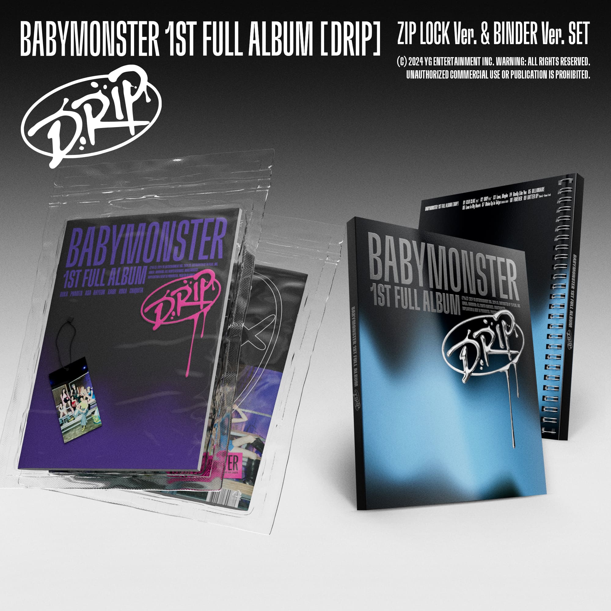 BABYMONSTER 1st Full Album DRIP – album (ZIP LOCK / / ) | HobiEgo