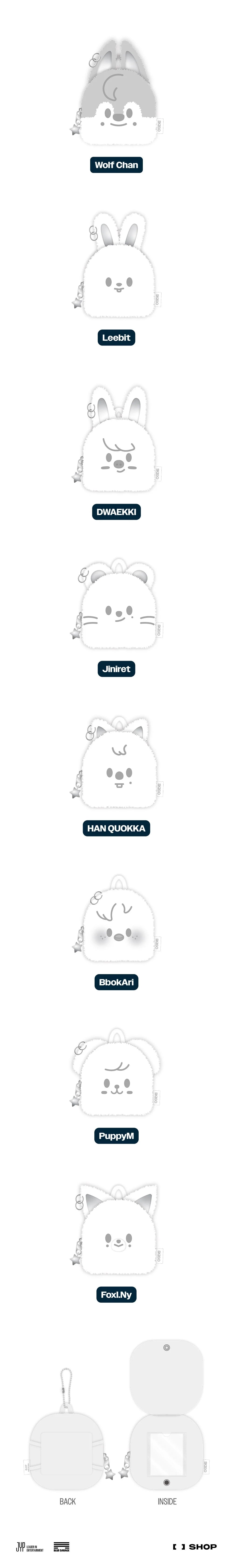 PRE-ORDER Stray Kids World Tour dominATE : celebrATE Pop-Up Store SKZOO Original Backpack Silver