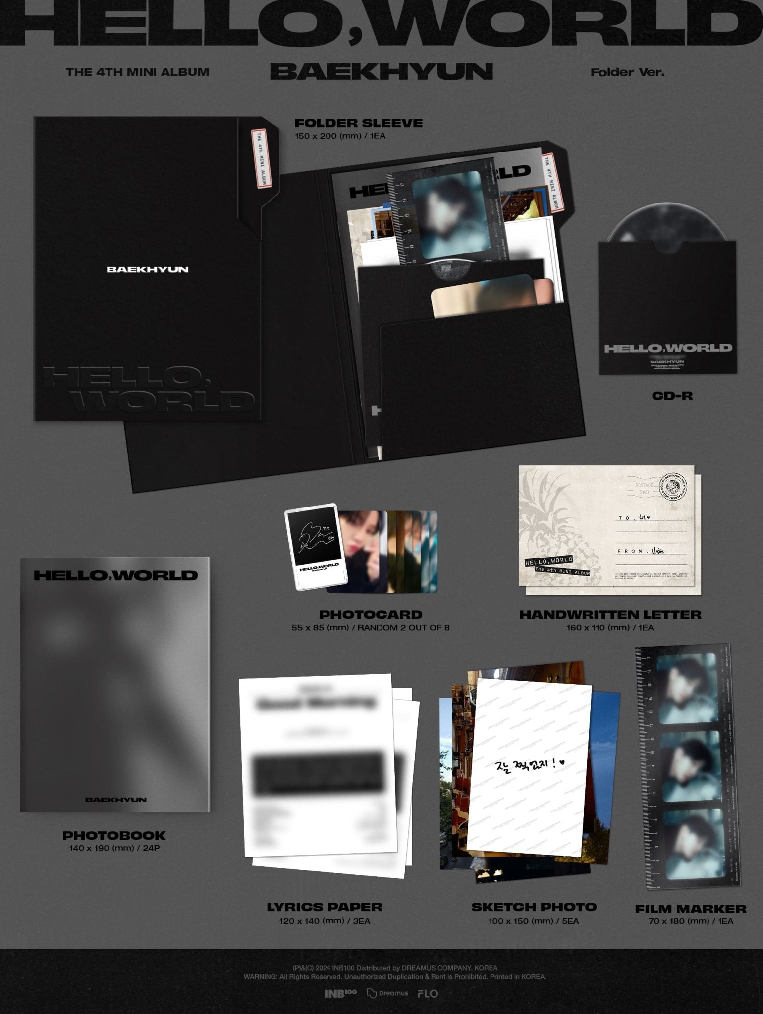 BAEKHYUN 4th Mini Album Hello, World (Folder Version) – album ( / / ) | HobiEgo