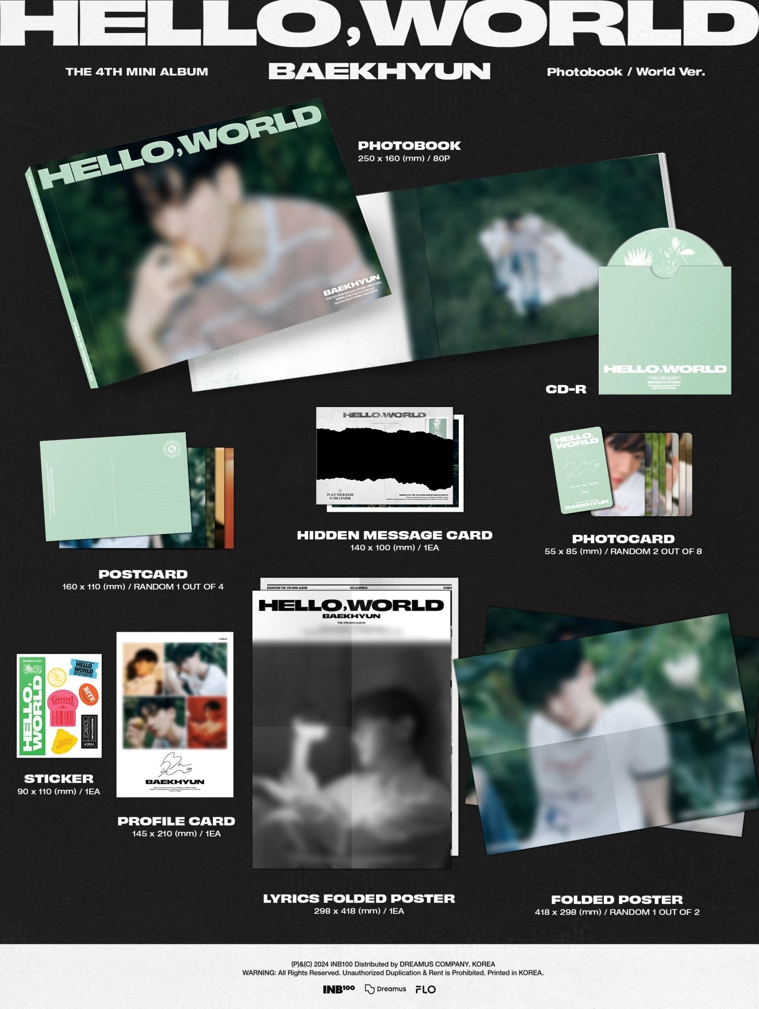 BAEKHYUN 4th Mini Album Hello, World – album (Hello (RED) / / ) | HobiEgo