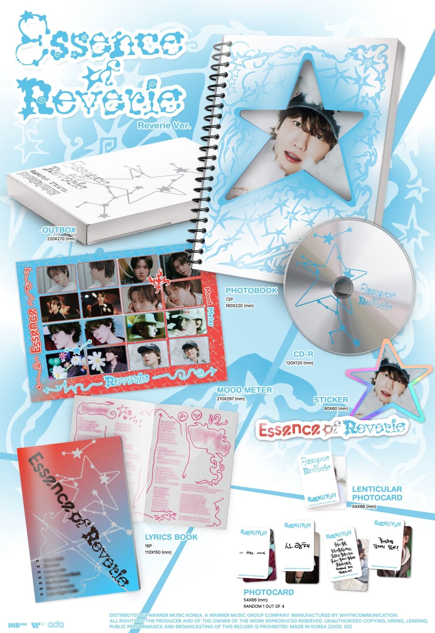 BAEKHYUN 5th Mini Album Essence of Reverie – album (Reverie (Star) / / ) | HobiEgo