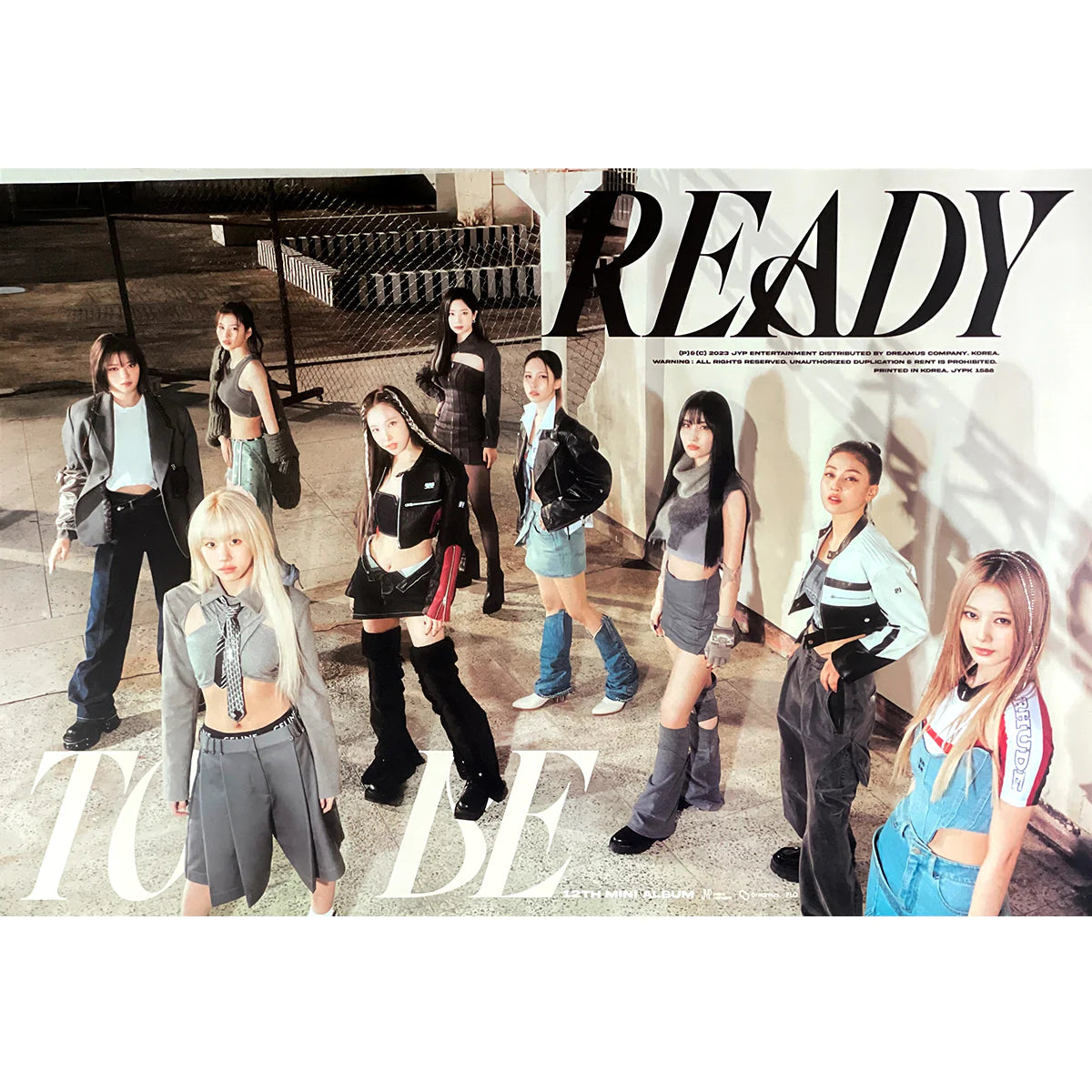 TWICE 12th Mini Album READY TO BE Folded Poster (BE VERSION)