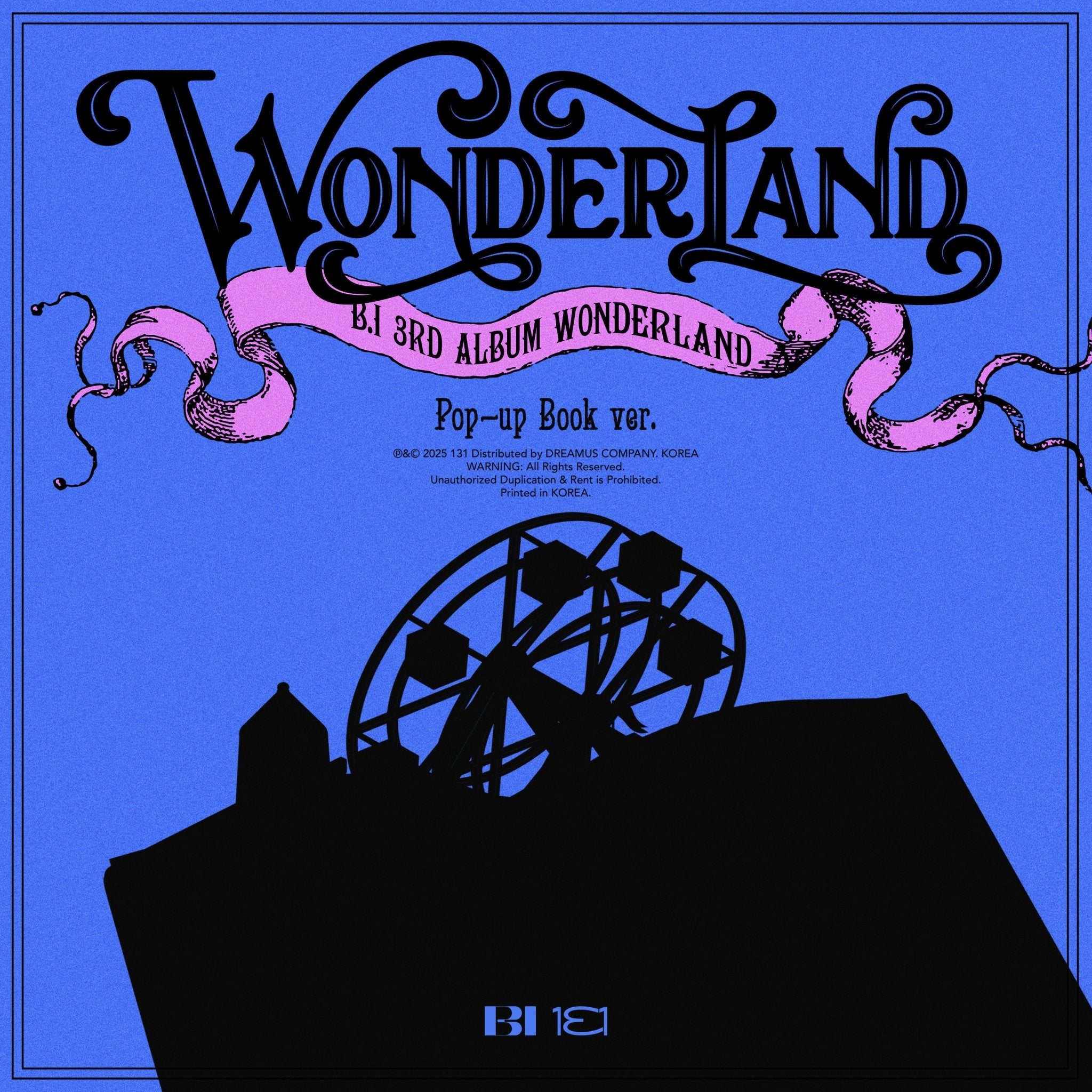 B.I 3rd Album WONDERLAND (Pop - up Book Version) – album ( / / ) | HobiEgo