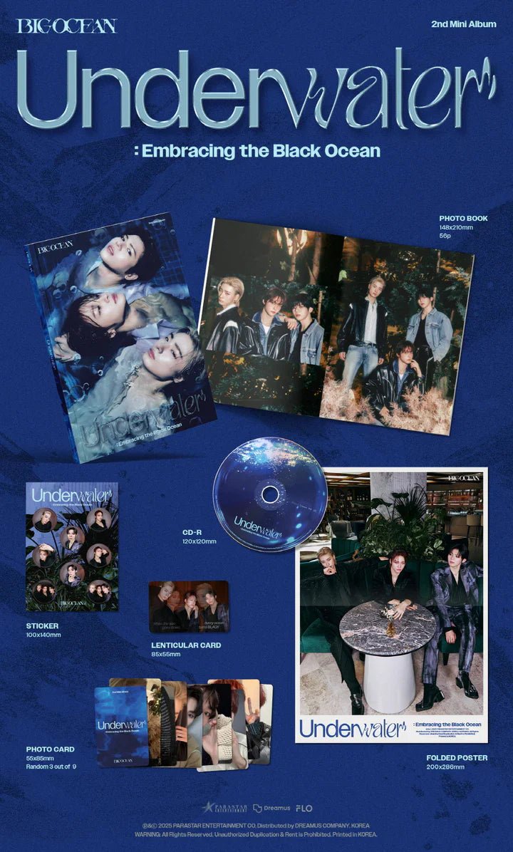 Big Ocean 2nd Mini Album Underwater – album 8809954227622 ( / / ) | HobiEgo K - pop Shop