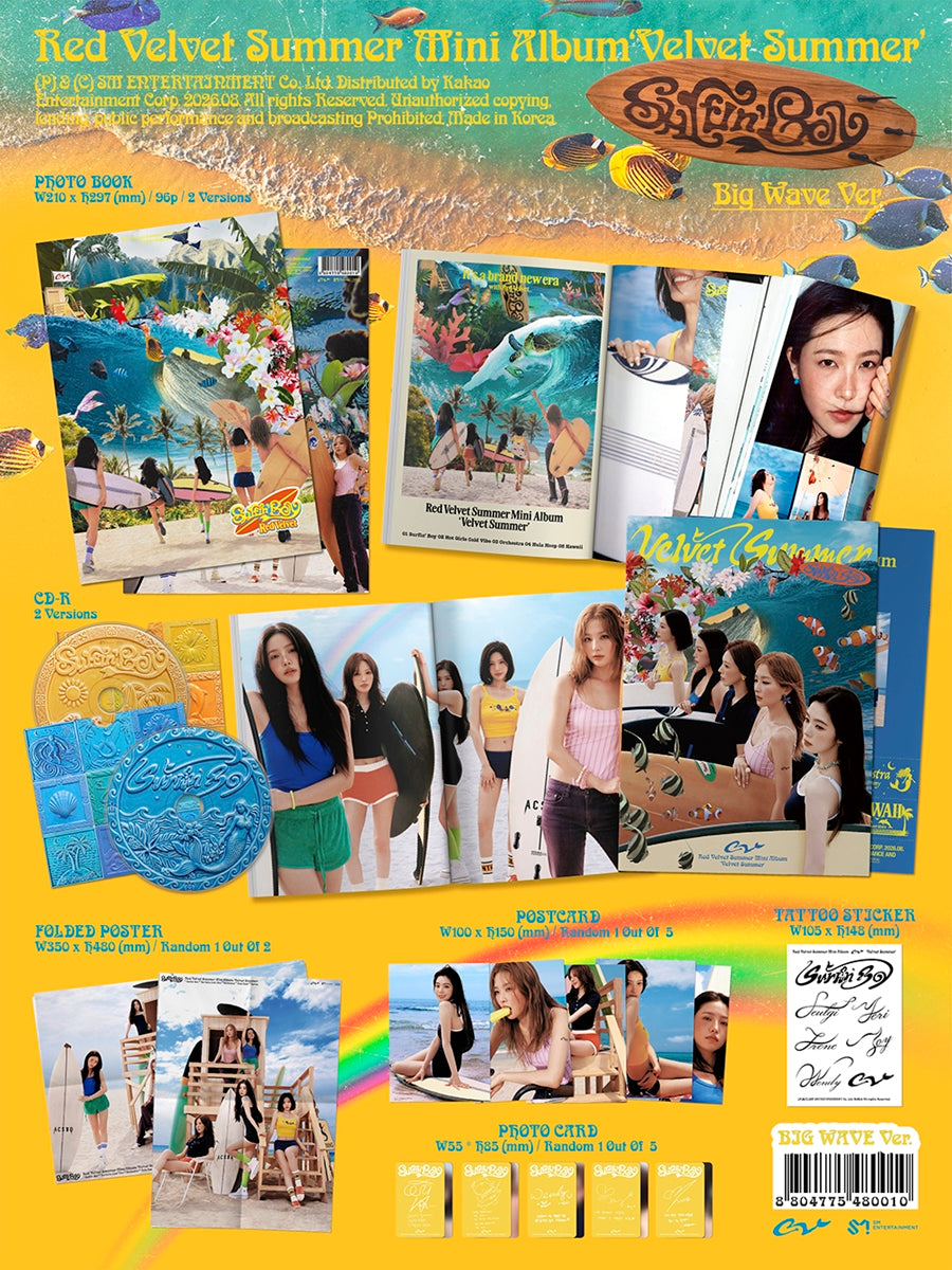 Red Velvet Summer Mini Album Velvet Summer (Big Wave Version)