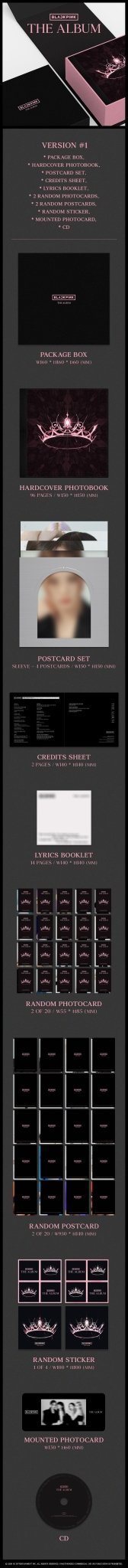 BLACKPINK 1st Album THE ALBUM – album (1 / / ) | HobiEgo
