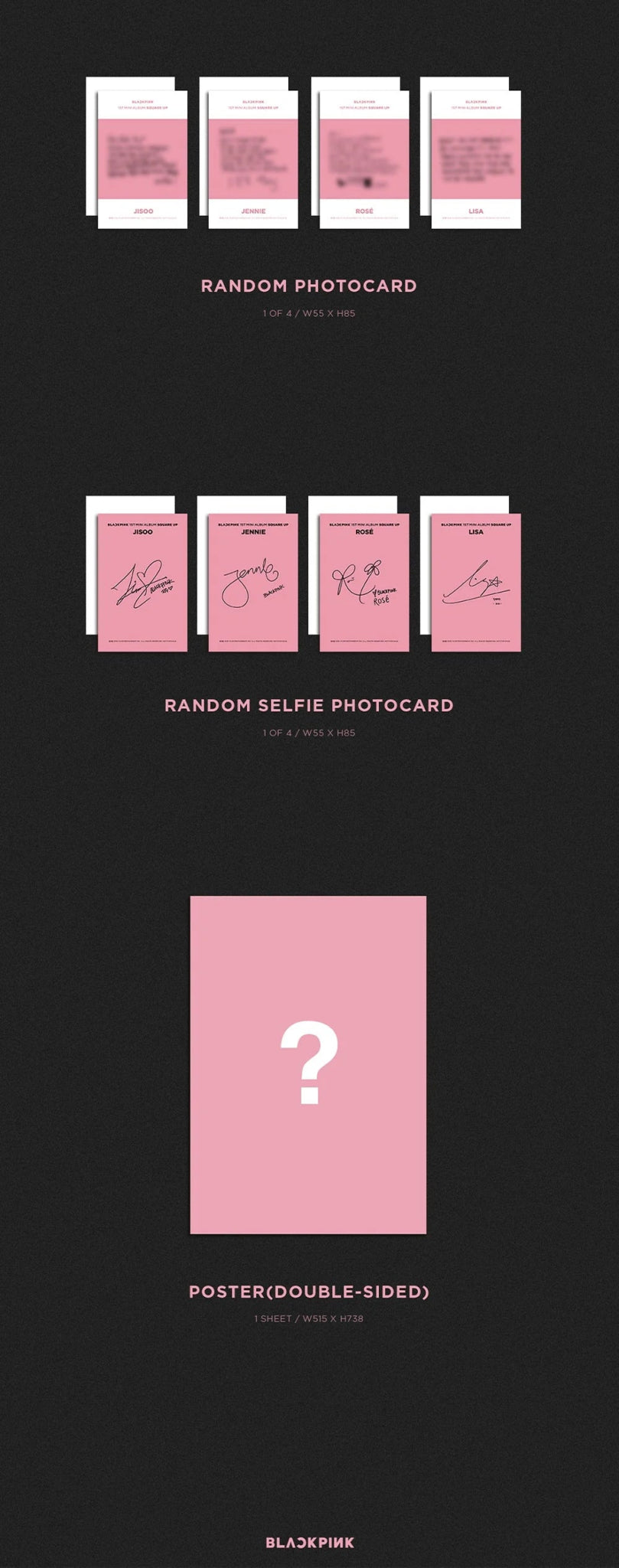 BLACKPINK 1st Mini Album Square Up – album (Pink / / ) | HobiEgo