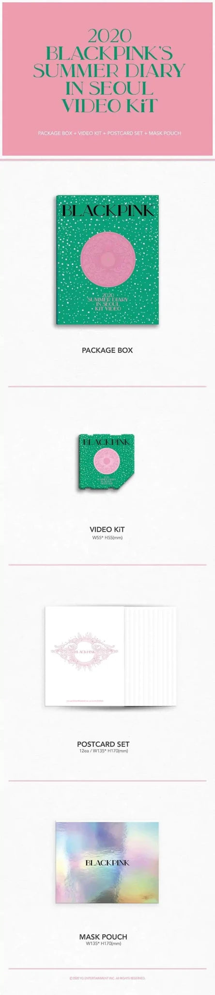 BLACKPINK 2020 BLACKPINK'S SUMMER DIARY IN SEOUL (KiT VIDEO) – merch 8809696002372 ( / / ) | HobiEgo K - pop Shop