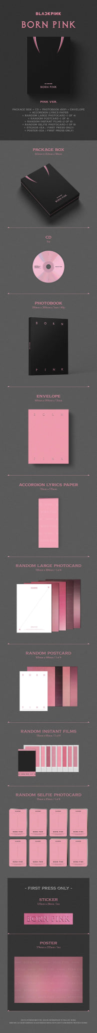 BLACKPINK 2nd Album BORN PINK (Box Set Version) – album (PINK / / ) | HobiEgo