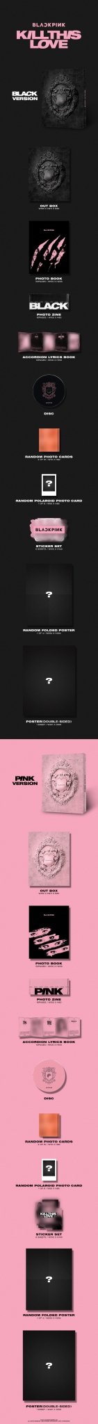 BLACKPINK 2nd Mini Album KILL THIS LOVE – album (BLACK / / ) | HobiEgo