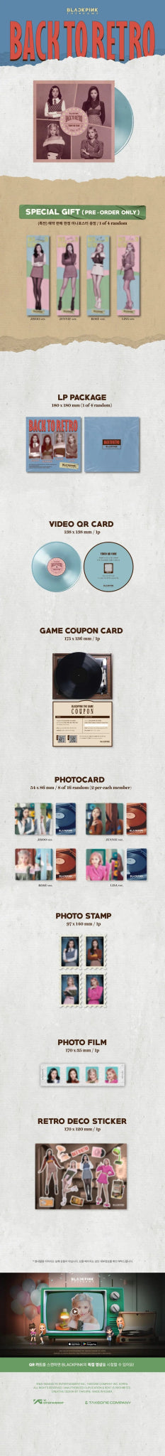BLACKPINK The Game Photocard Collection BACK TO RETRO – Merchandise ( / / ) | HobiEgo