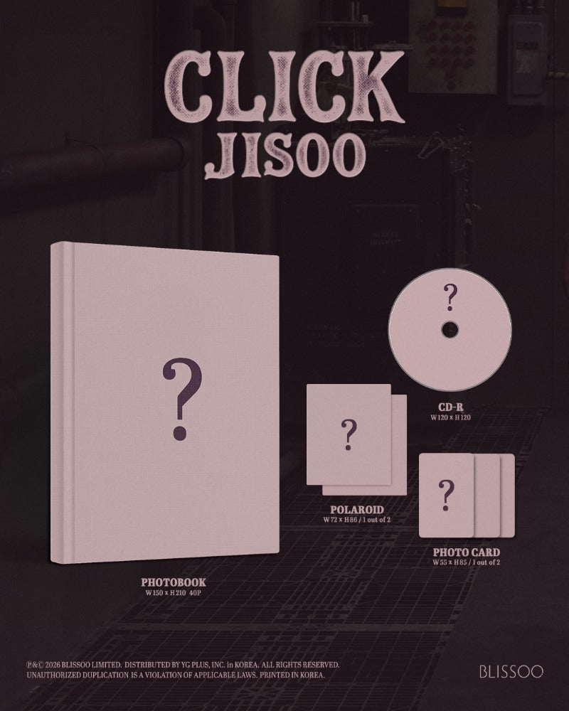 PRE-ORDER JISOO Single Album CLICK (PHOTOBOOK Version)