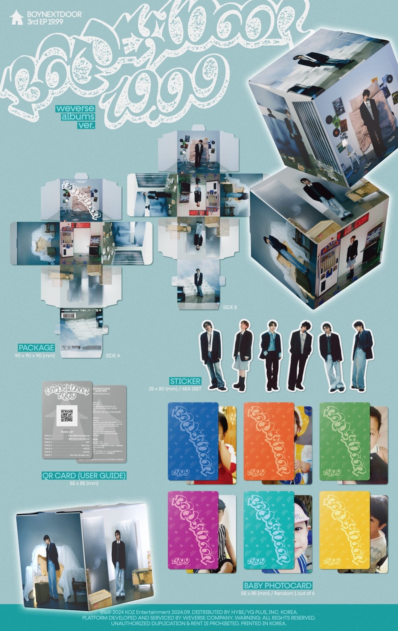 BOYNEXTDOOR 3rd EP 19.99 (Weverse Albums Version) – album ( / / ) | HobiEgo