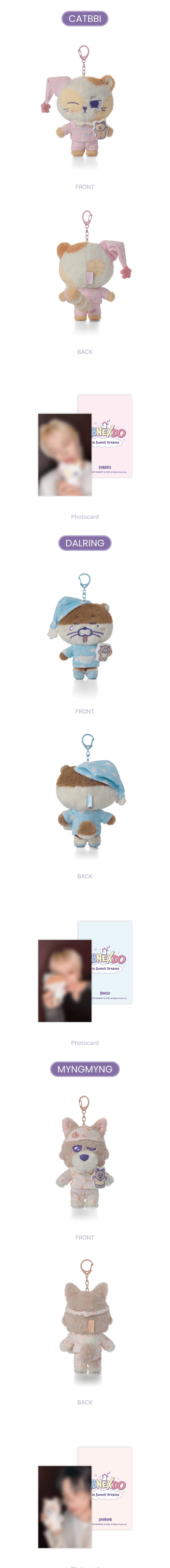 PRE-ORDER Plush Keyring BOYNEXTDOOR BBNEXDO in Sweet Dreams MD