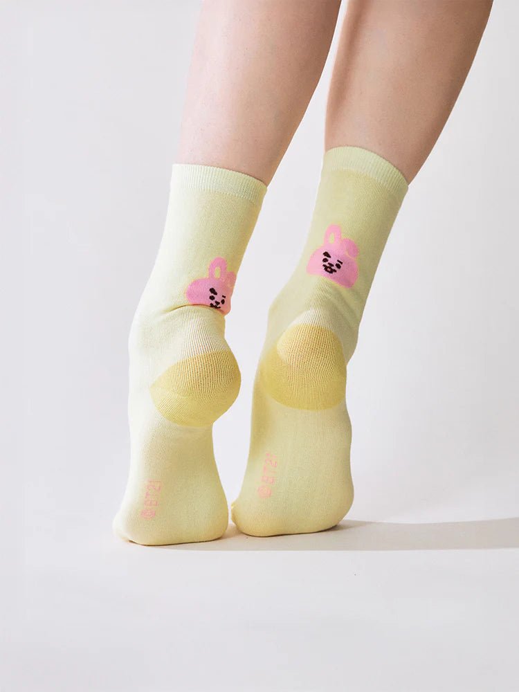BT21 COLOUR FACE SOCKS BASIC – merch 8800284822884 (Jungkook = Cooky / / ) | HobiEgo