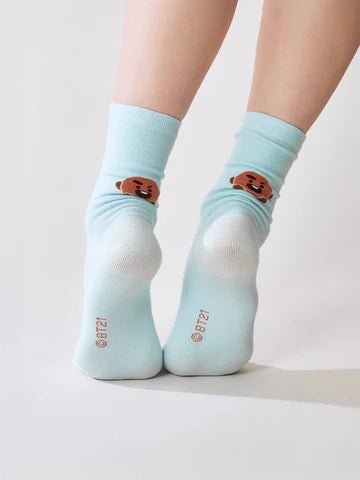 BT21 COLOUR FACE SOCKS BASIC – merch  (Suga = Shooky / / ) | HobiEgo