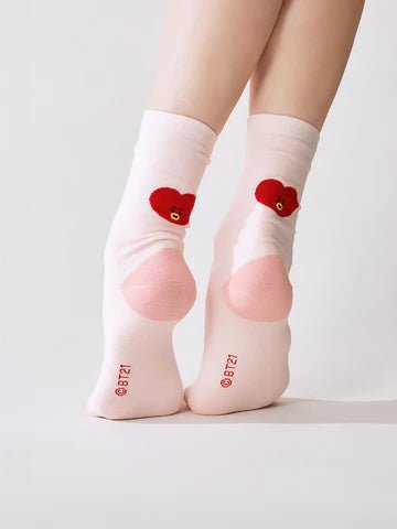 BT21 COLOUR FACE SOCKS BASIC – merch  (V = Tata / / ) | HobiEgo