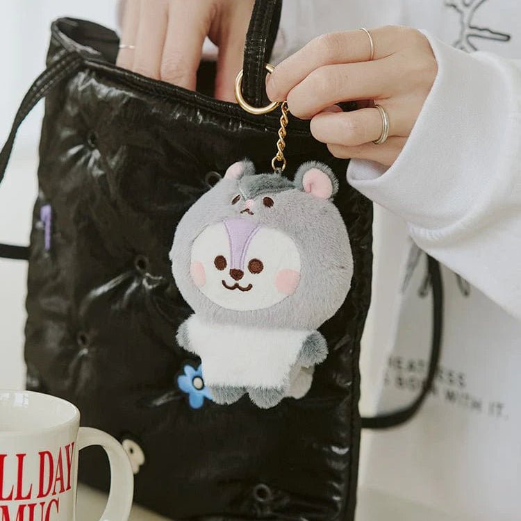 BT21 Mang Baby Fluffy Plush Keyring – merch ( / / ) | HobiEgo